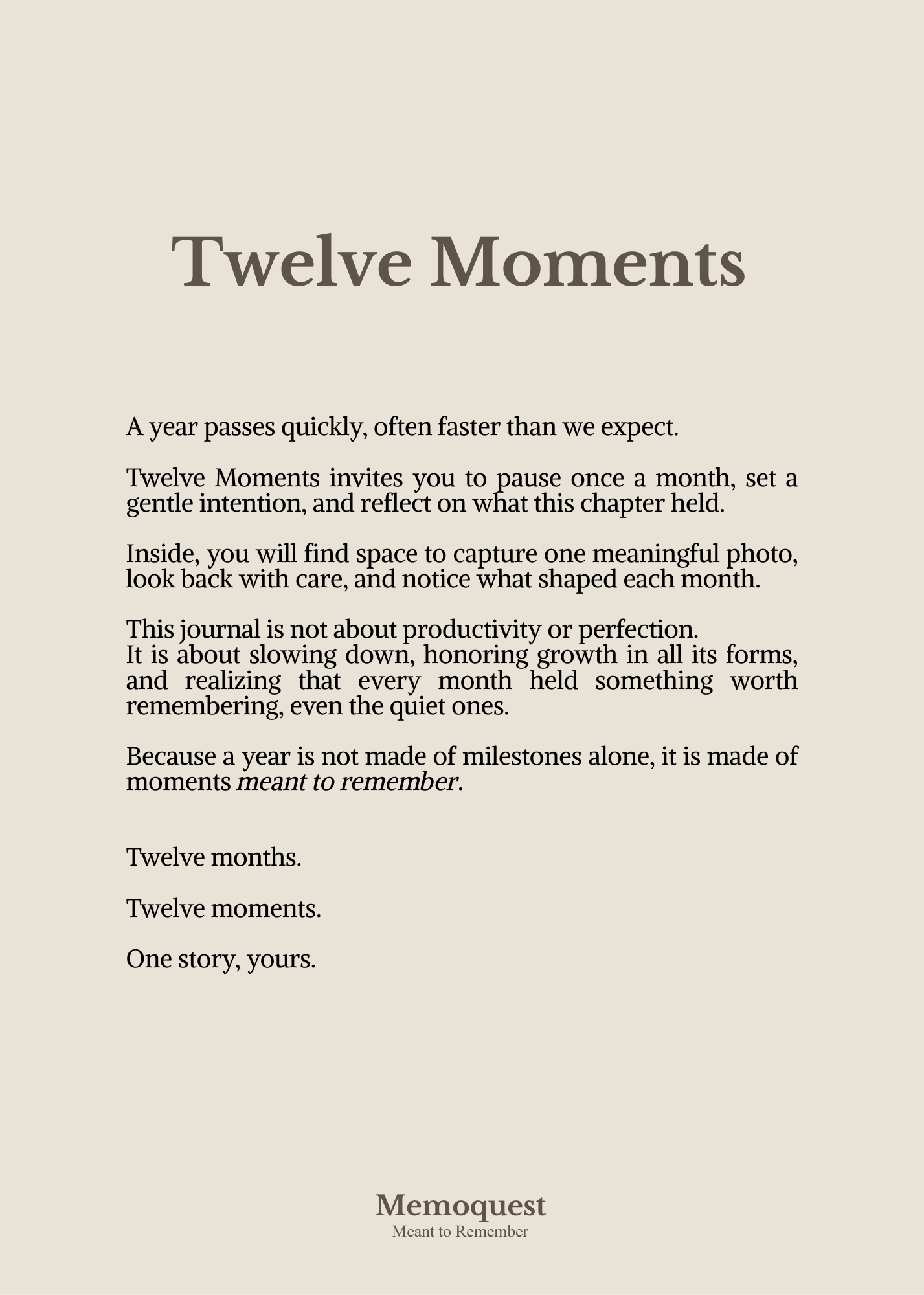 Twelve Moments Digital Edition